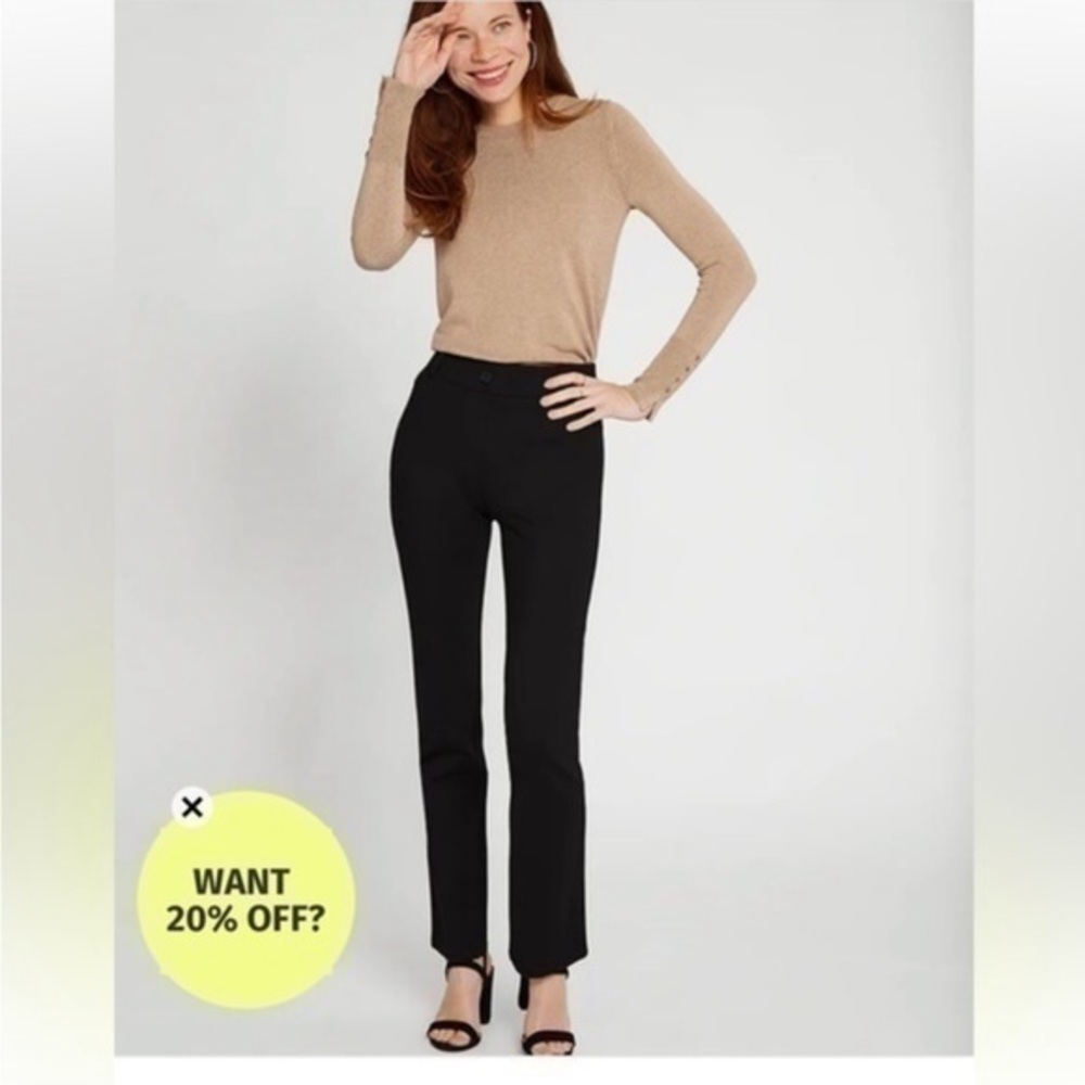 Betabrand Classic Black Dress Pants